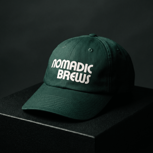 Nomadic Brews Logo Hat - Dark Green - Created By 1991 - Apparel