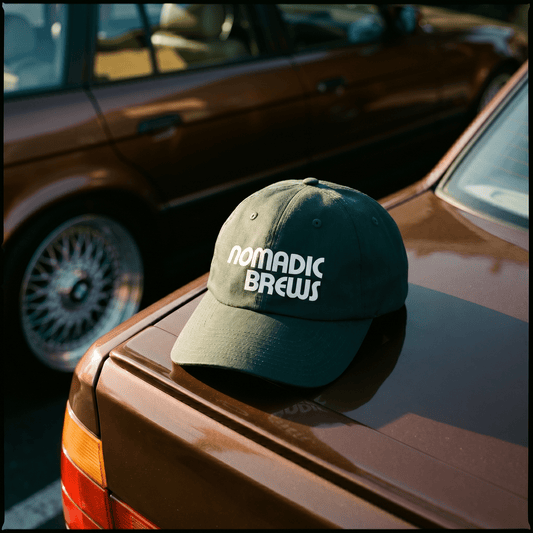 Nomadic Brews Logo Hat - Dark Green - Created By 1991 - Apparel