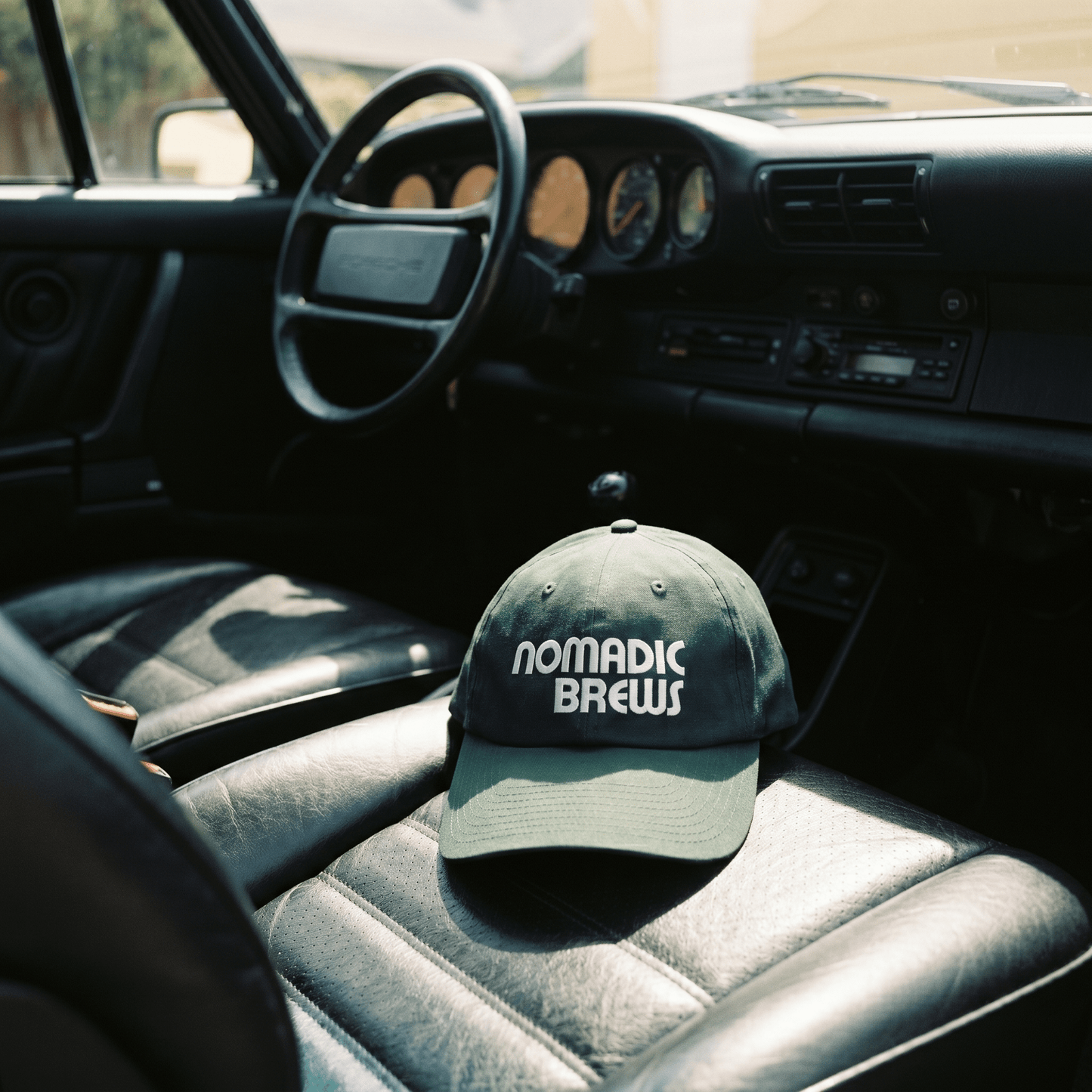 Nomadic Brews Logo Hat - Dark Green - Created By 1991 - Apparel