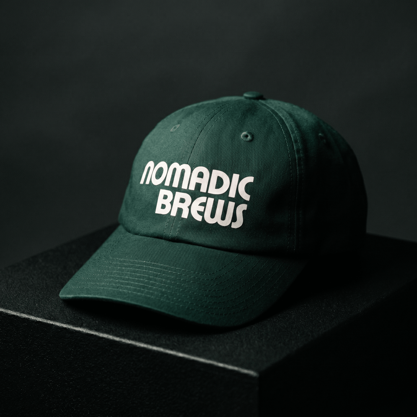 Nomadic Brews Logo Hat - Dark Green - Created By 1991 - Apparel
