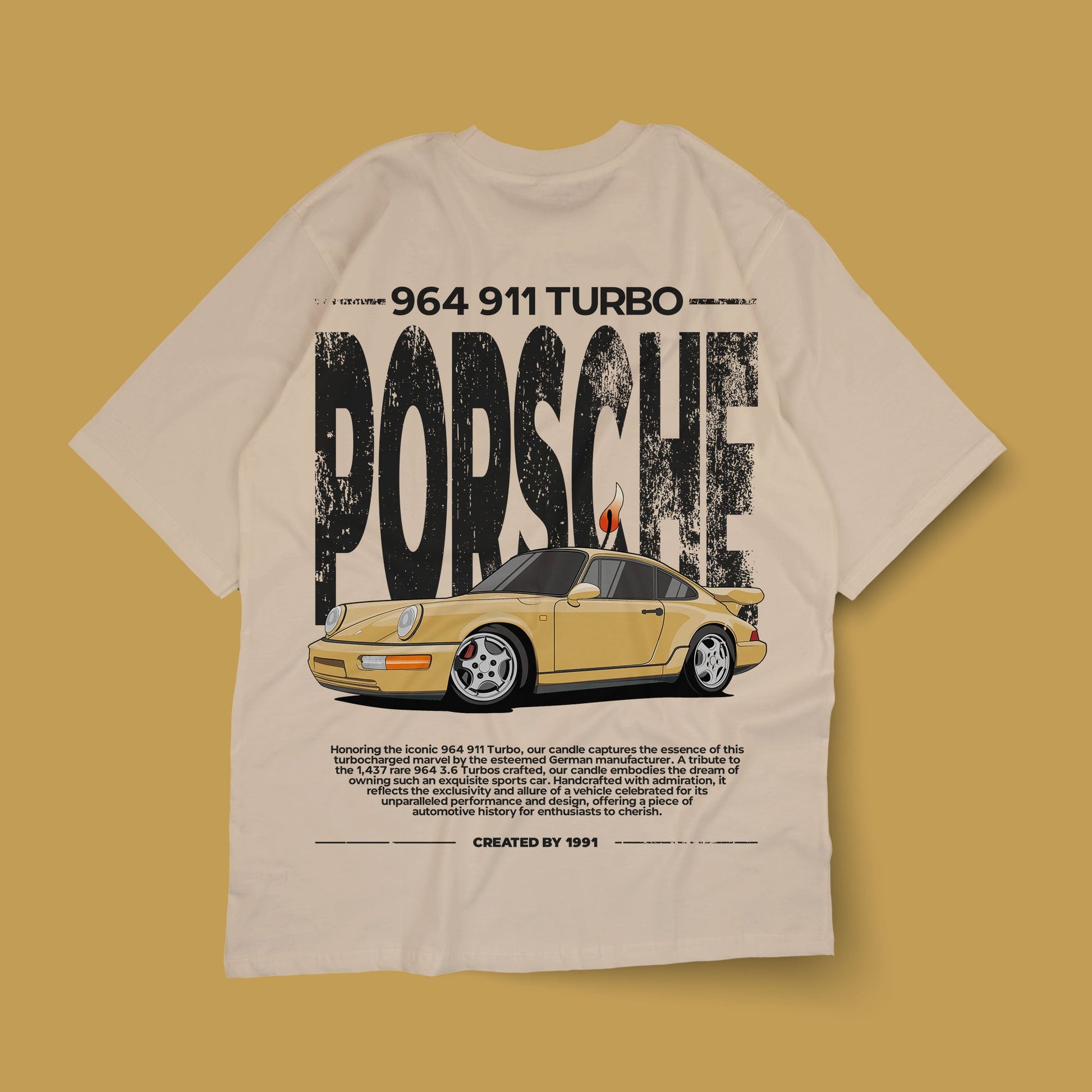 964 911 Turbo Shirt - Ivory - Created By 1991 - Apparel