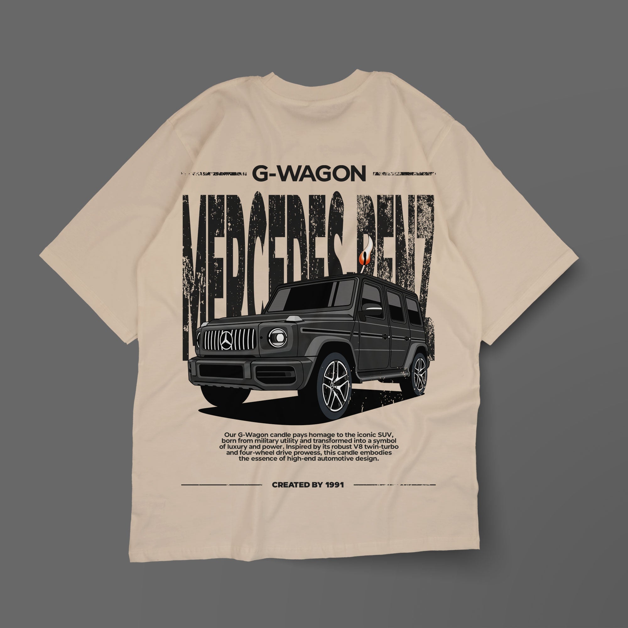 G-Wagon Shirt - Ivory - Created By 1991 - Apparel