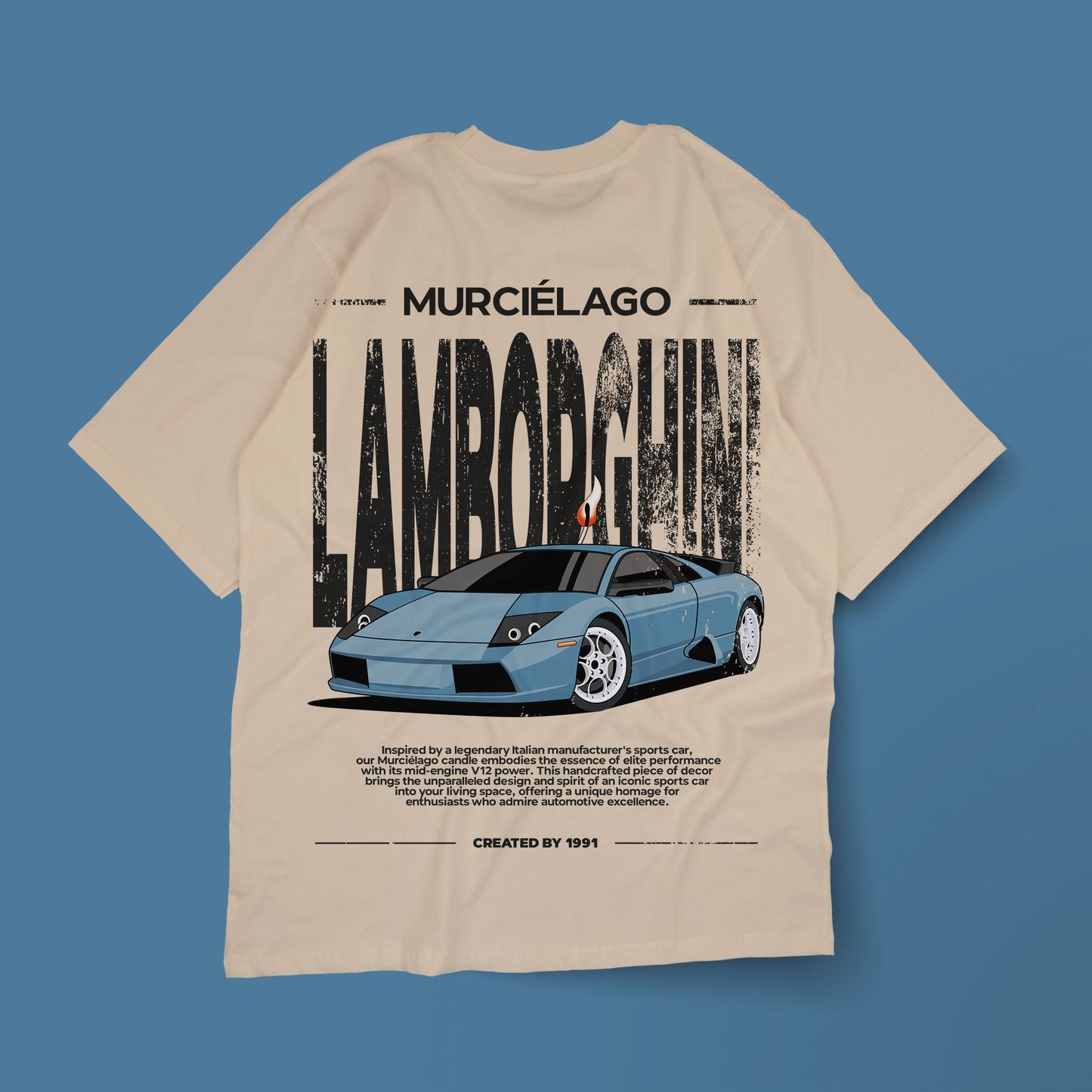 Murciélago Shirt - Ivory - Created By 1991 - Apparel